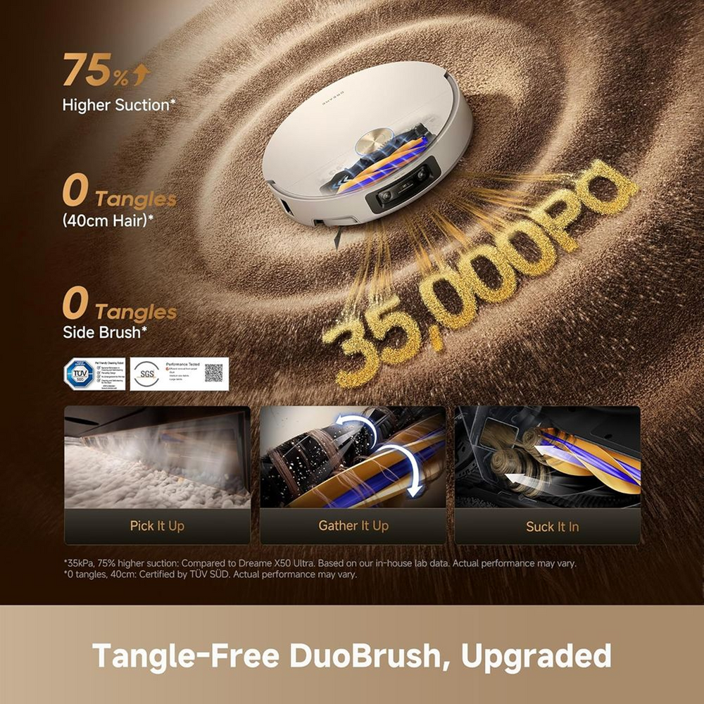 Dreame Robot Vacuum Cleaner X60 Ultra Complete White 35,000Pa-1