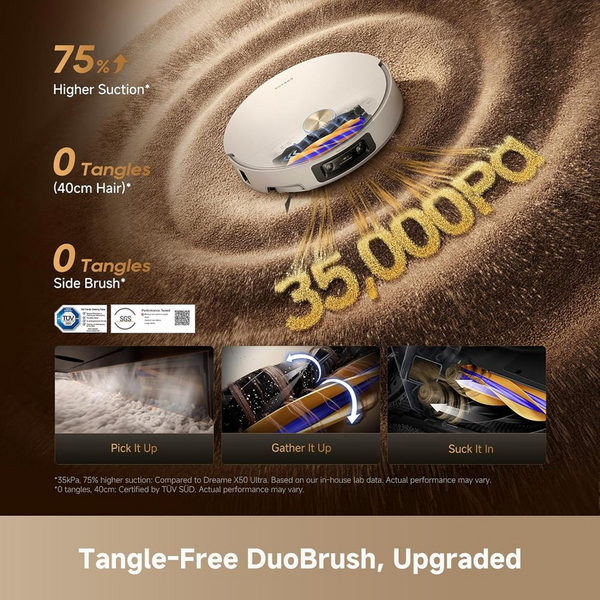 Dreame Robot Vacuum Cleaner X60 Ultra Complete White 35,000Pa-2