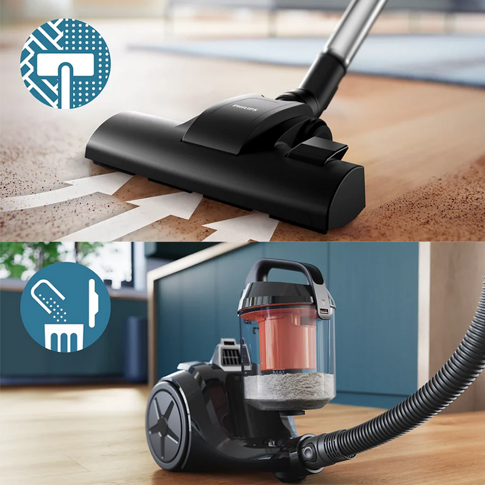 Philips 1000 Series XB1042/10 Bagless Vacuum Cleaner 1200W PowerCyclone 3