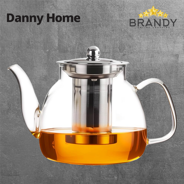 Danny Home Glass Tea Pot 1.15 Liters XF01-04-1