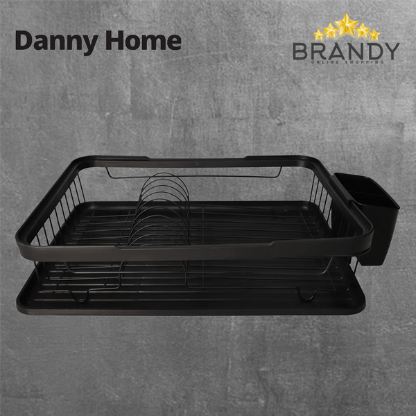 Danny Home Black Dish Rack 49.5x31.5x11.2cm ZYB154-2