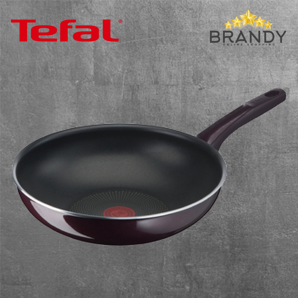 Resist Intense Wok 28cm Non-Stick Burgundy