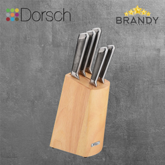 Dorsch 6-Piece Hollow Knife Set with Wooden Block, DH-04660 DH-04667