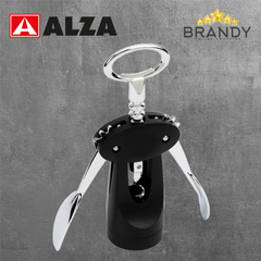 Alza Stainless Steel Wine Opener Corkscrew Ergonomic Made in Italy-1