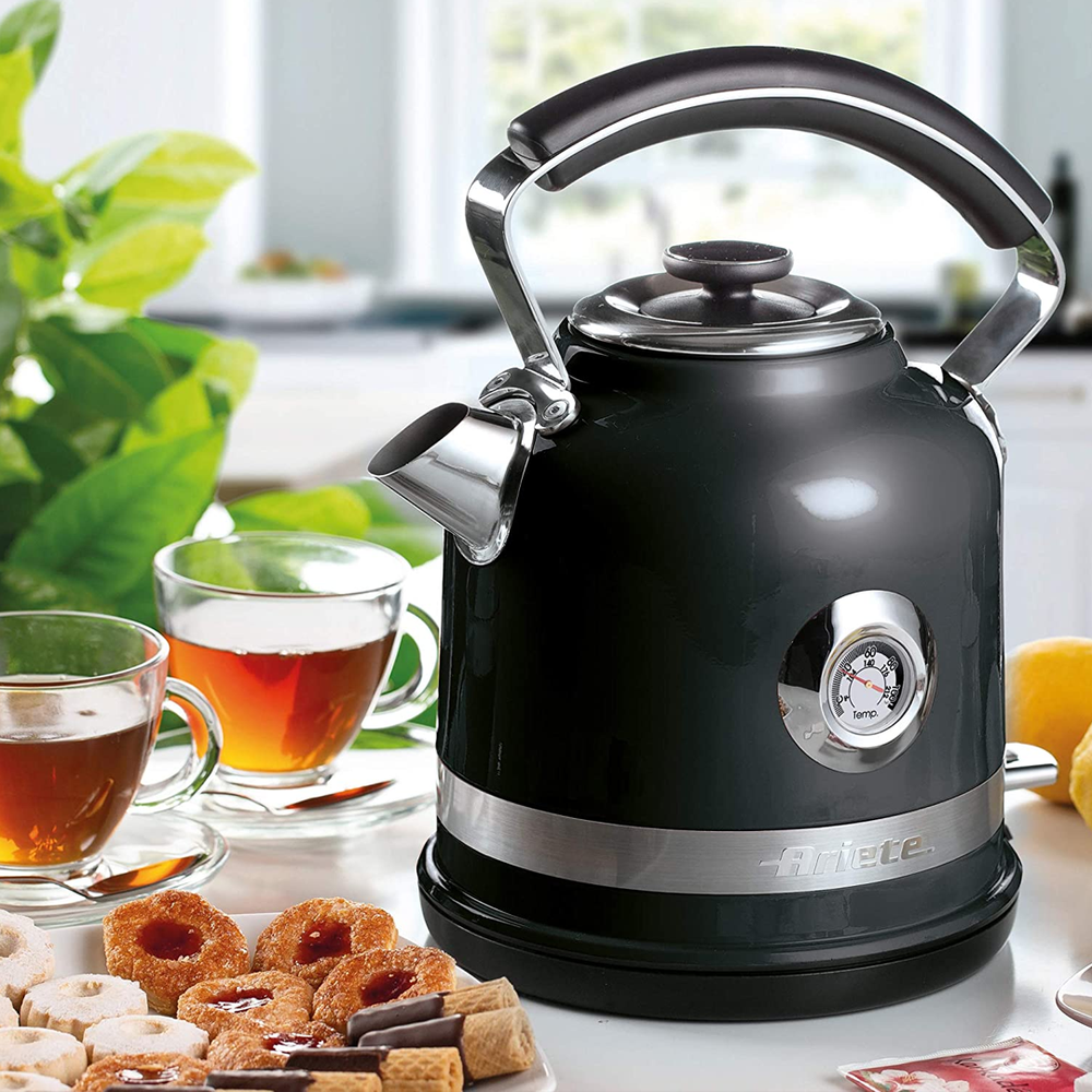 Kettle Moderna Black 1.7L with Thermometer