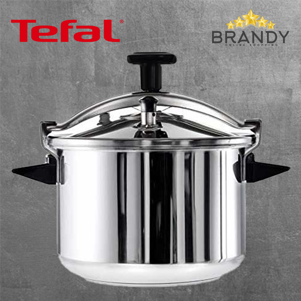 Tefal Stainless Steel Pressure Cooker - 6L, 8L, 10L, 12L