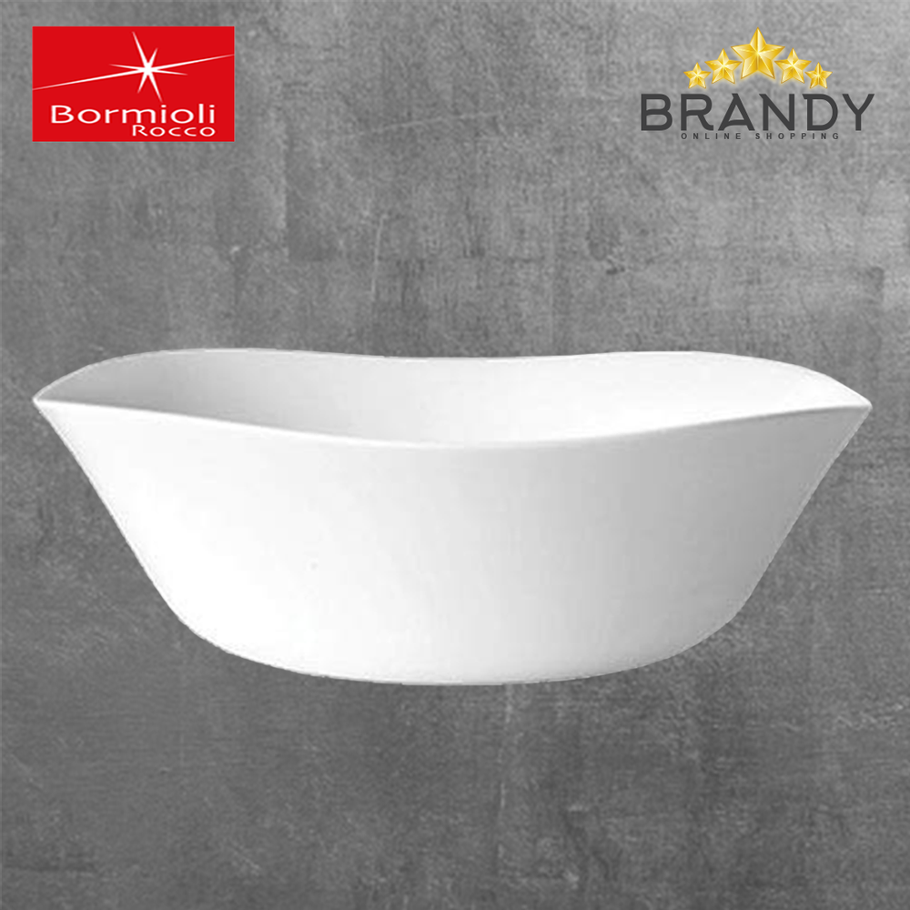Parma Salad Bowl 24cm - Opal Glass, Made in Spain