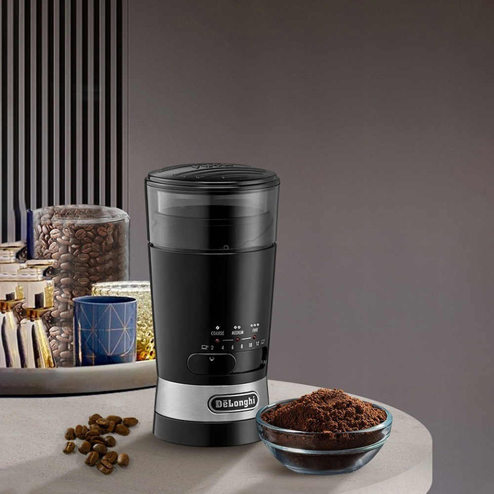 Coffee Grinder Black KG210 Electric Blade Adjustable Grind Settings 90g Capacity