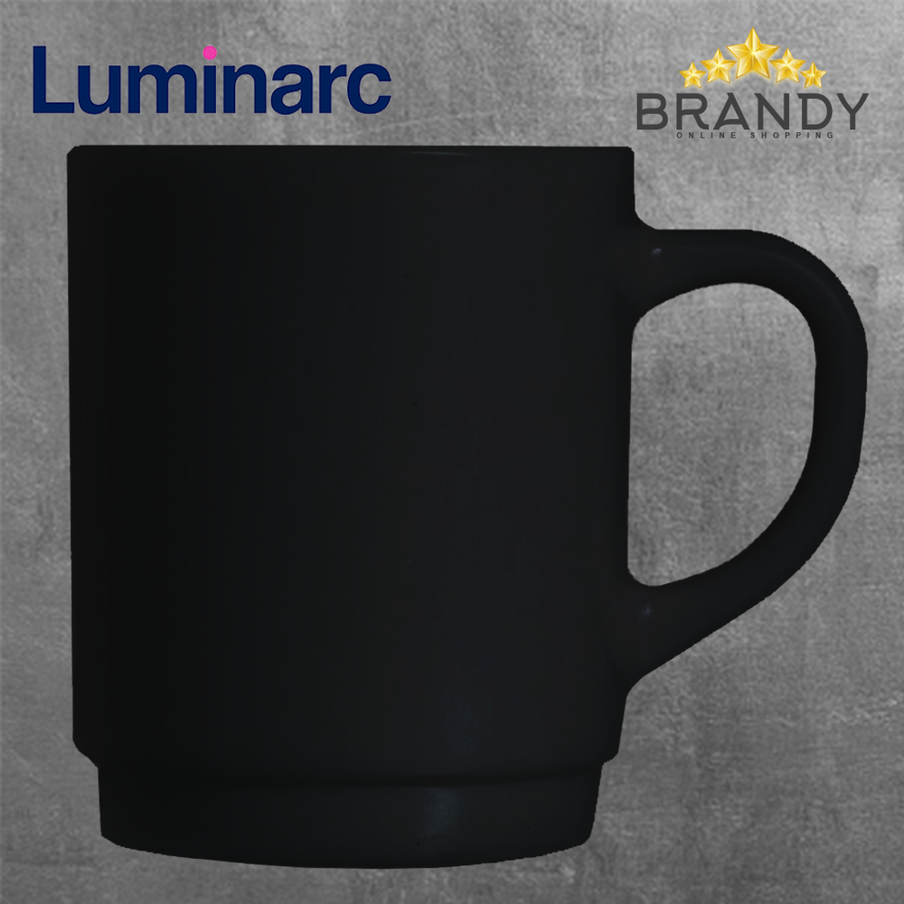 Stackable Black Mug Set 6pcs