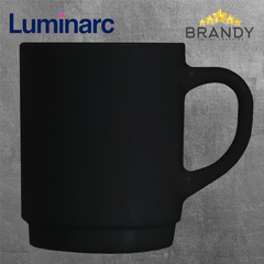 Stackable Black Mug Set 6pcs