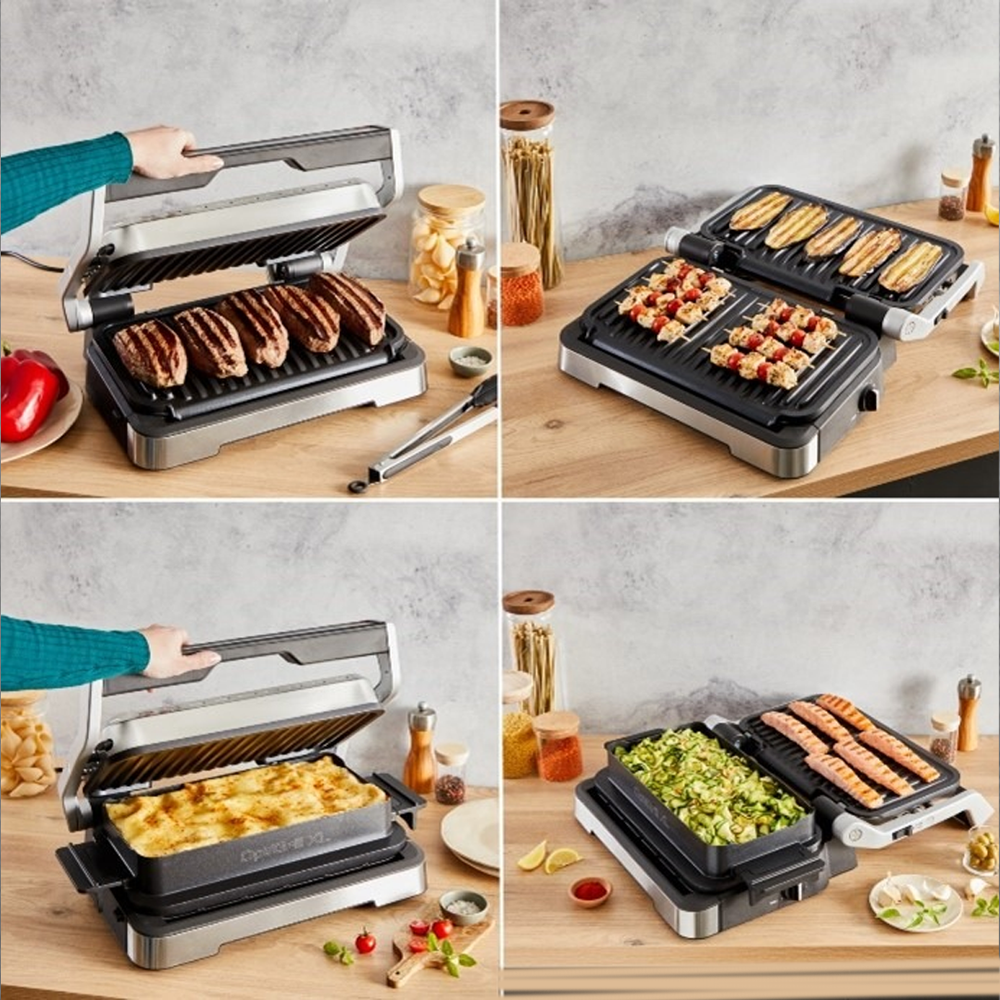 Optigrill 2 in 1 XL GC78MD28 Electric Grill with XL Plates and 12 Programs