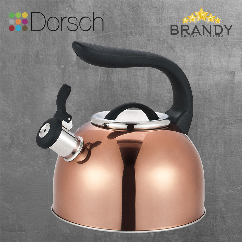 Rose Gold Kettle 3L with Whistle