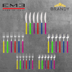 EME Sky Rainbow 30-Piece Cutlery Set Stainless Steel Assorted-1