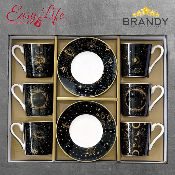 Celestial Coffee Cups Set 6pcs