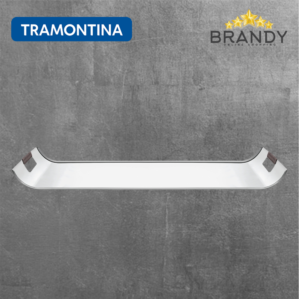 Quadrata Serving Tray, Stainless Steel, 51x37cm