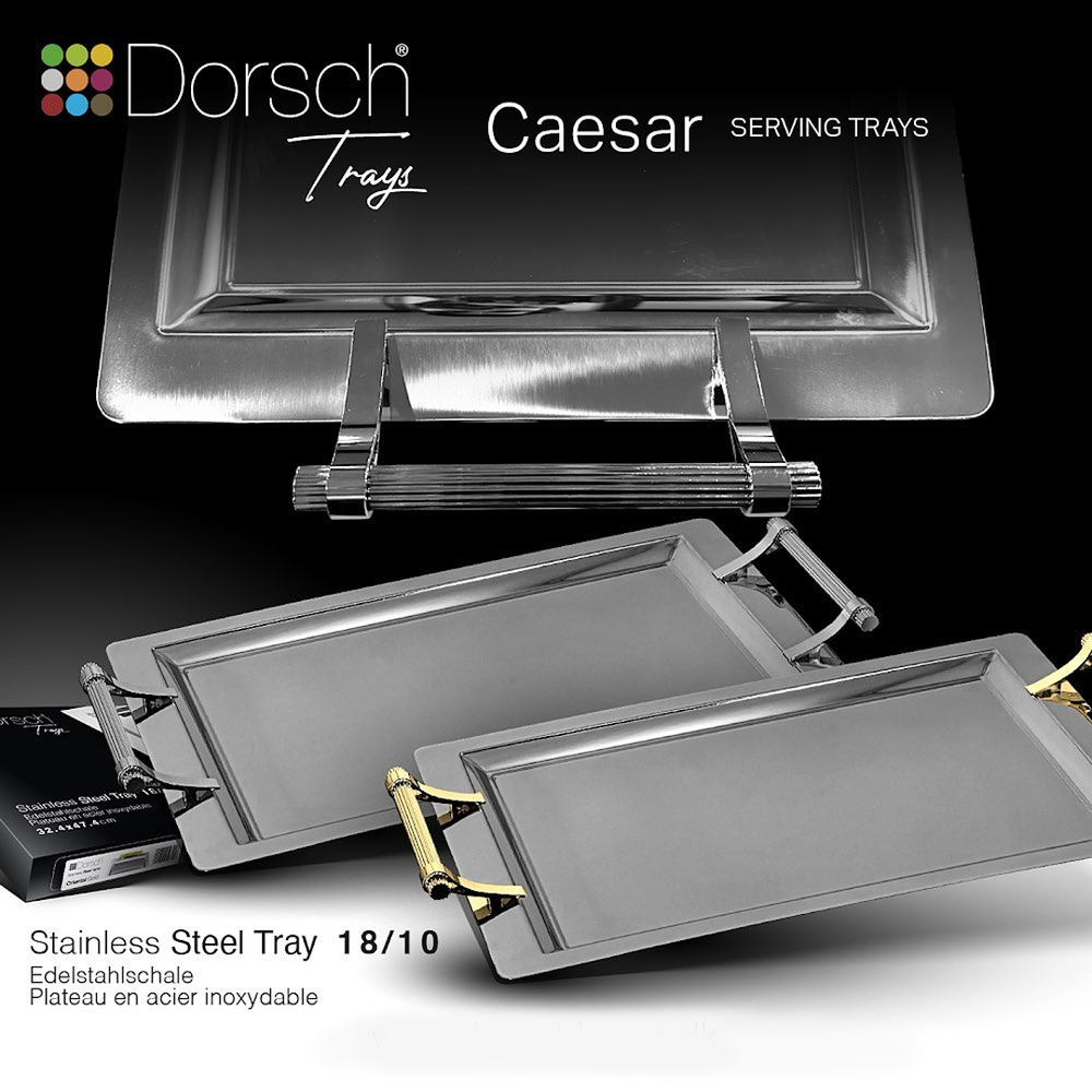 Caesar Serving Tray - Stainless Steel Elegance