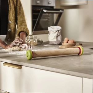 PrecisionPin Adjustable Rolling Pin with 5 Thickness Levels