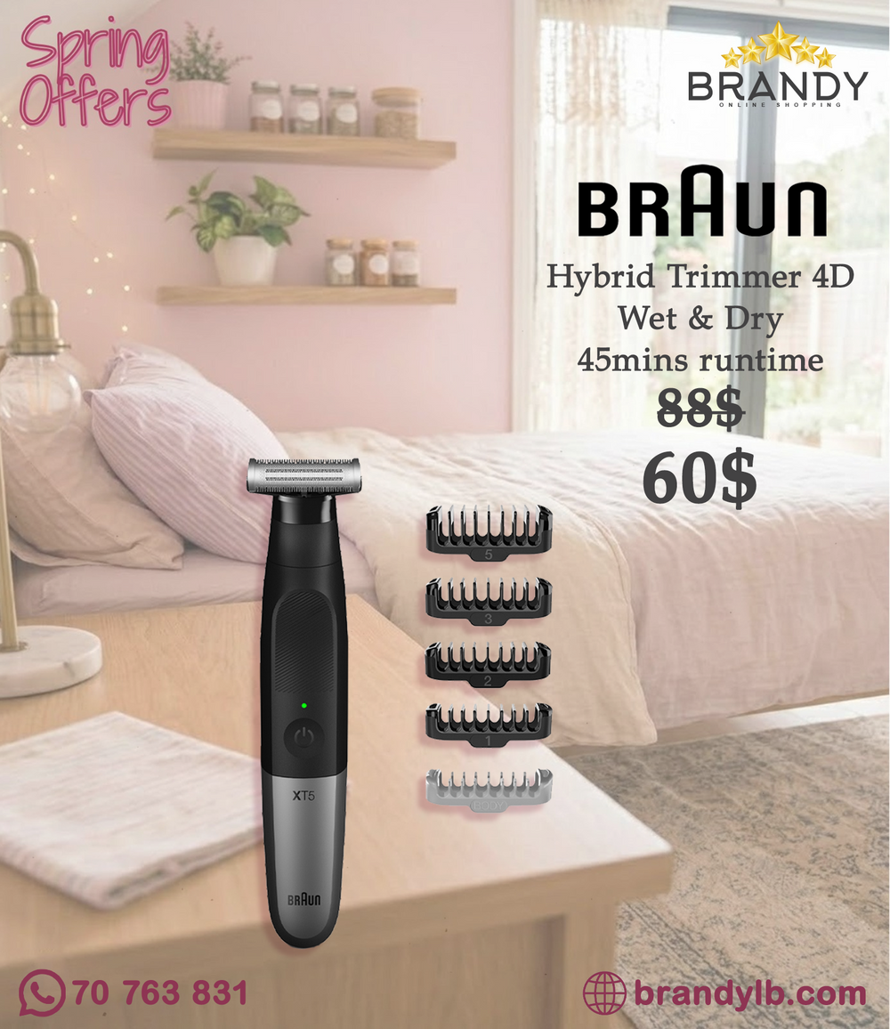 Braun Series X XT5100 Hybrid Trimmer 4D Blade Wet/Dry 45min