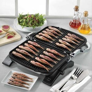 Korkmaz Sandwich Grill with 180° BBQ Option