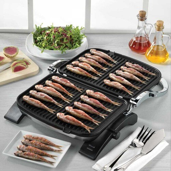 Korkmaz Sandwich Grill with 180° BBQ Option