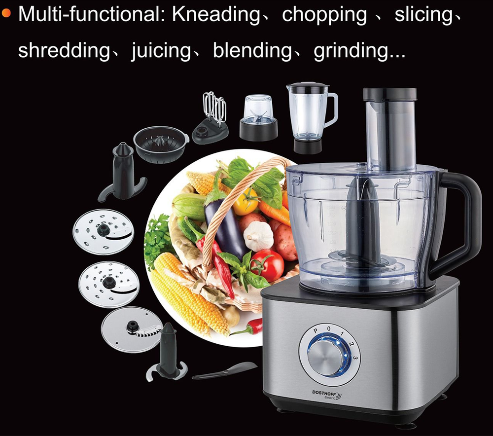 Food Processor 4L FP401 with 9-in-1 Functionality
