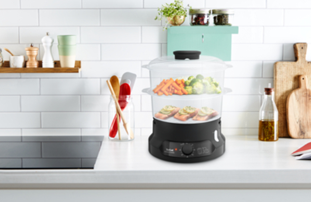 Steam Cooker VC139865 with 6L Capacity and 2 Compartments