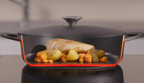 Trattoria Low Casserole 28cm with Titanium Coating