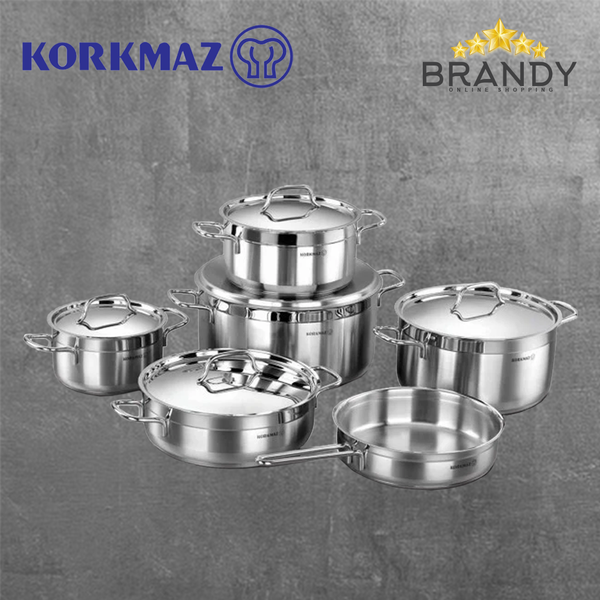 Alfa Cookware Set 6pcs Stainless Steel 18/10