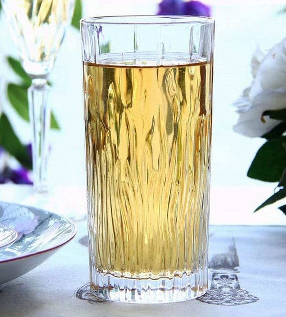Fire Long Cups 37cl Set of 6 Crystal Glasses