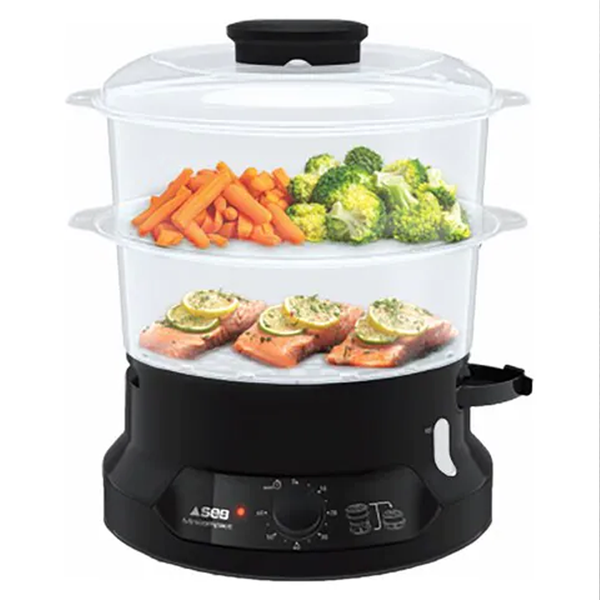 Steam Cooker VC139865 with 6L Capacity and 2 Compartments