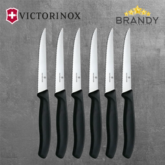 Steak Knives Set 6pcs with Stainless Steel Blades