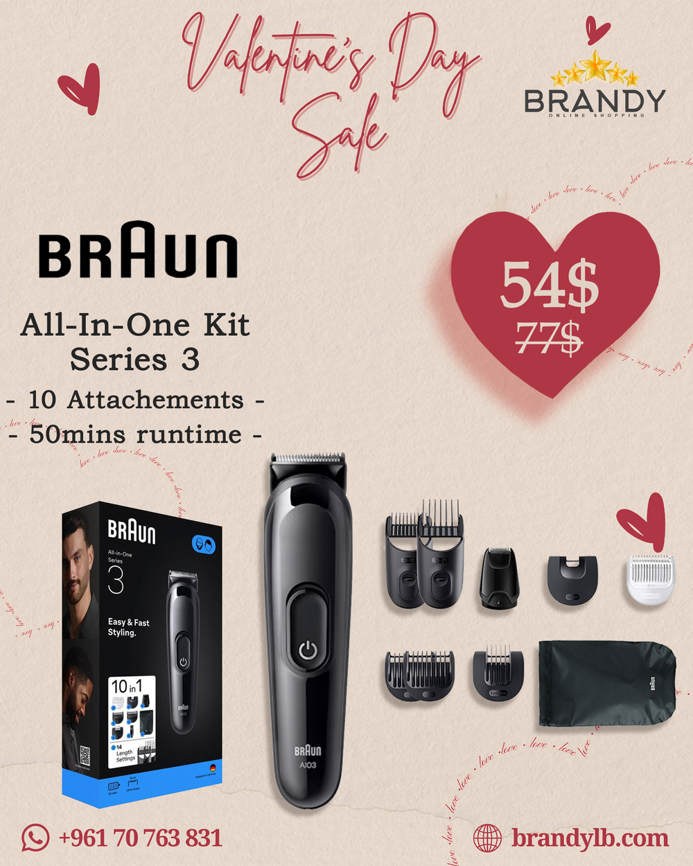 All in One Trimmer AIO3560 10 Attachments