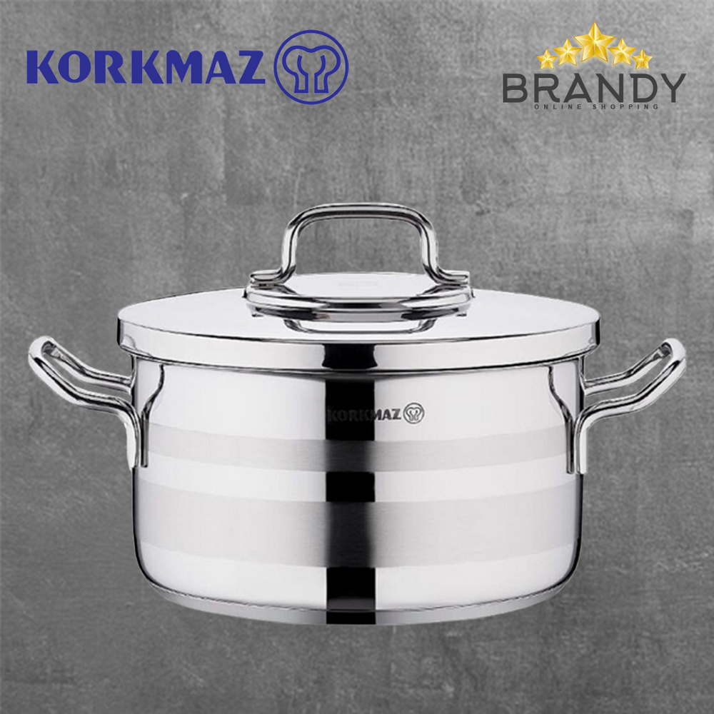 Korkmaz Astra 2 Stainless Steel Pots Induction-Ready Solar Base A2021–A2026