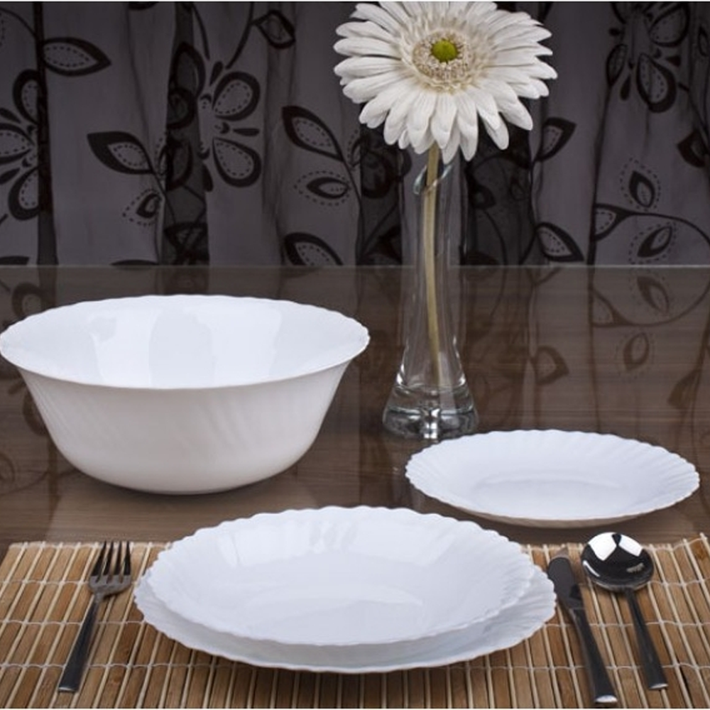 Feston White Dinner Set 46pcs