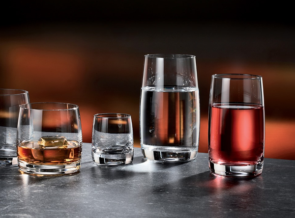 Long Cups Set 6pcs Crystal Glass 250ml
