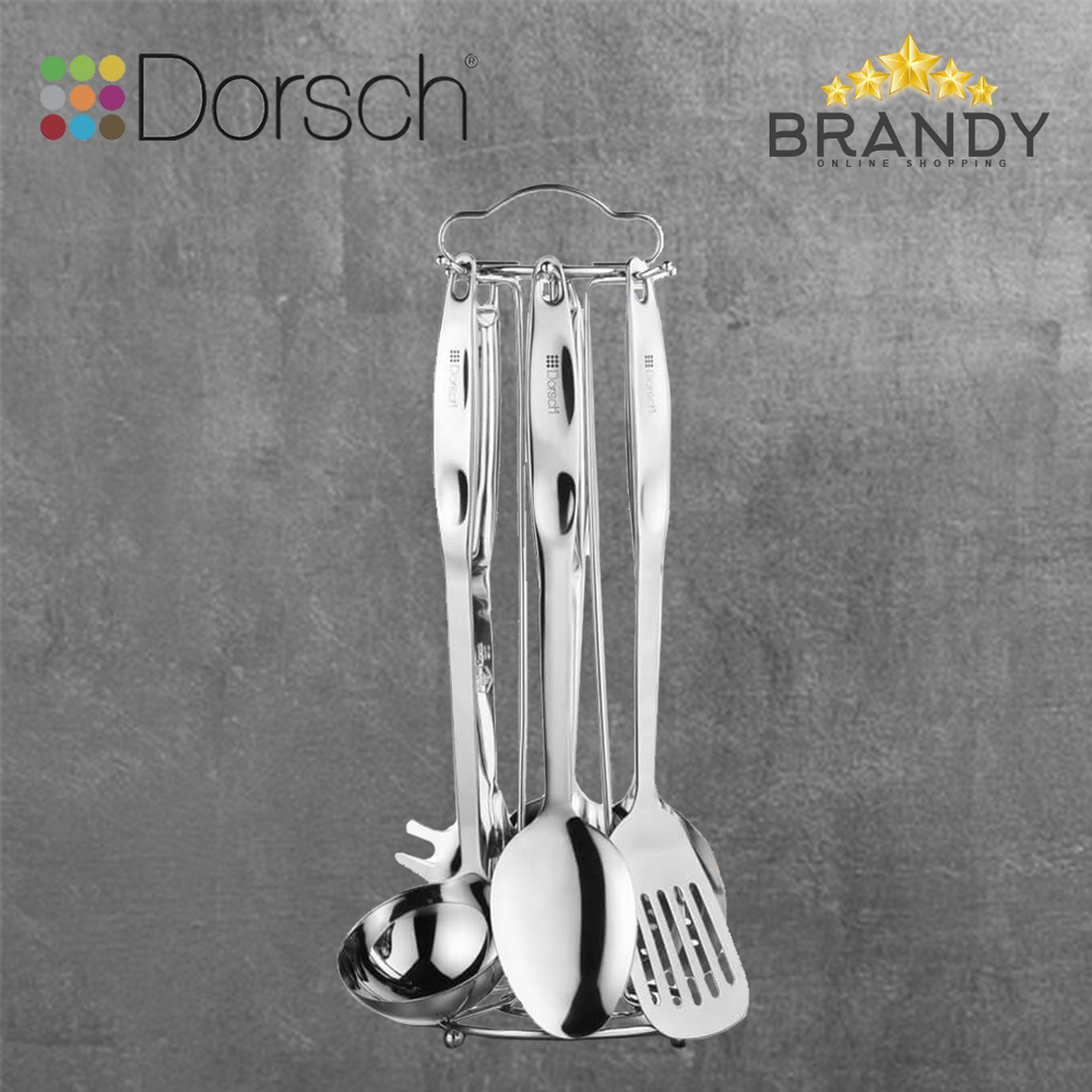 Stainless Utensils Set With Stand