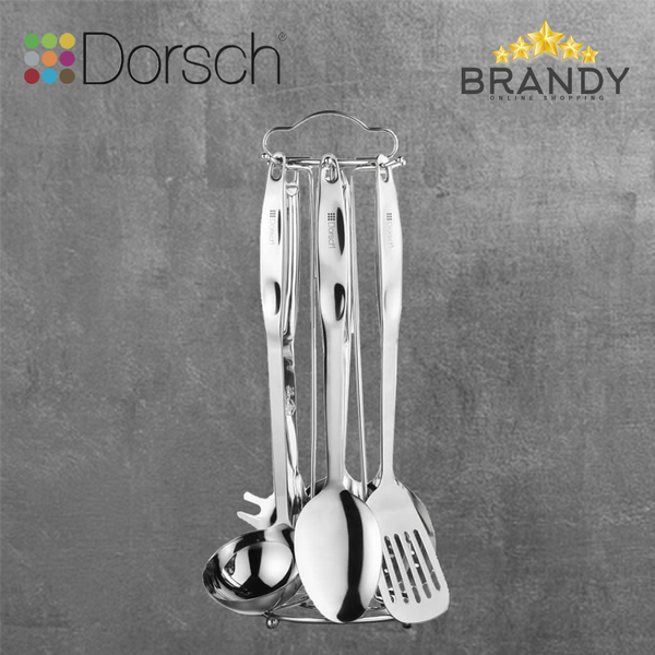 Stainless Utensils Set With Stand