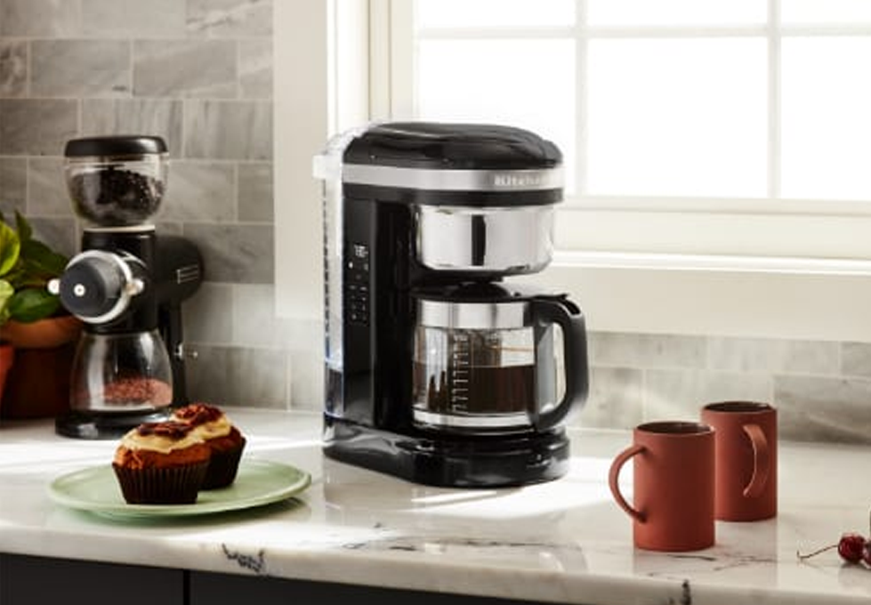 KitchenAid Coffee Maker Black with LCD Display