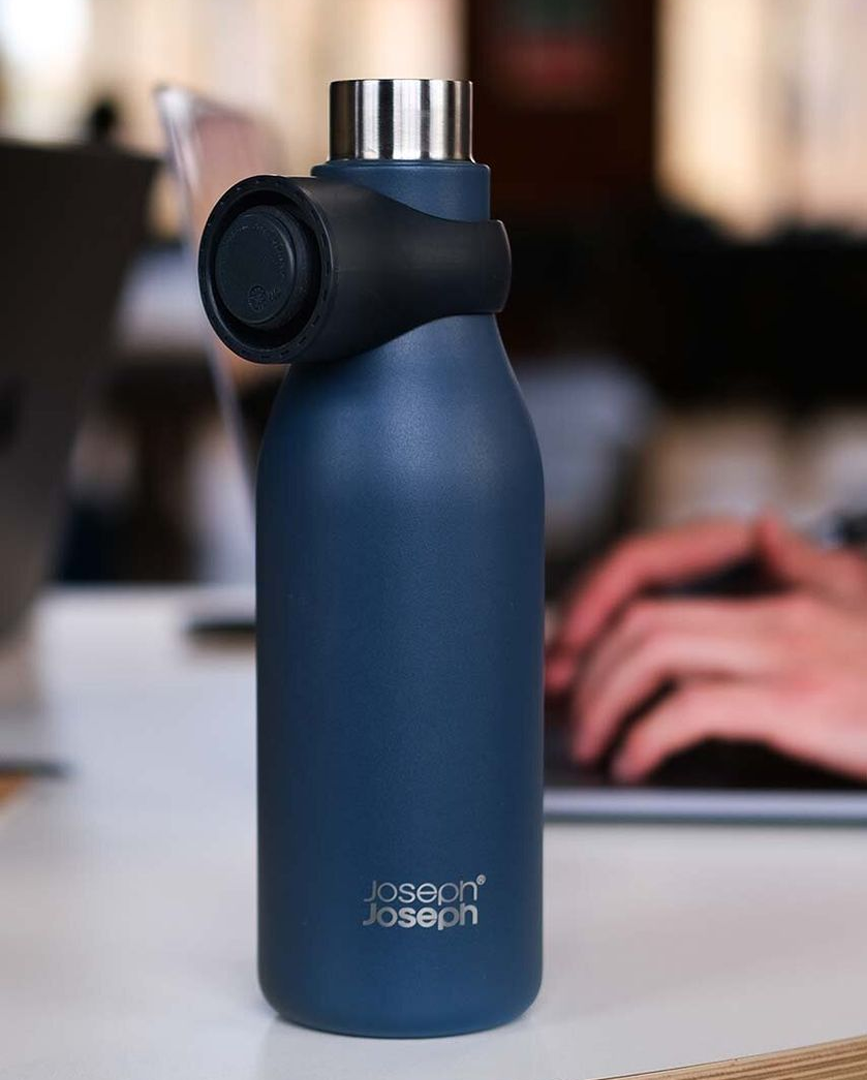 Loop Bottle 500ml Blue - Double Walled Stainless Steel