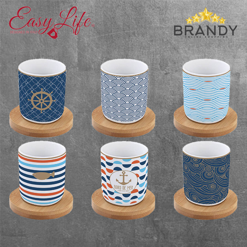 Bord De Mer Espresso Cups Set 6pcs