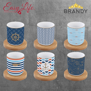 Bord De Mer Espresso Cups Set 6pcs