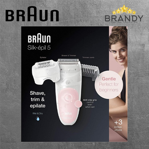 Silk-Epil 5-620 Epilator for Gentle Hair Removal