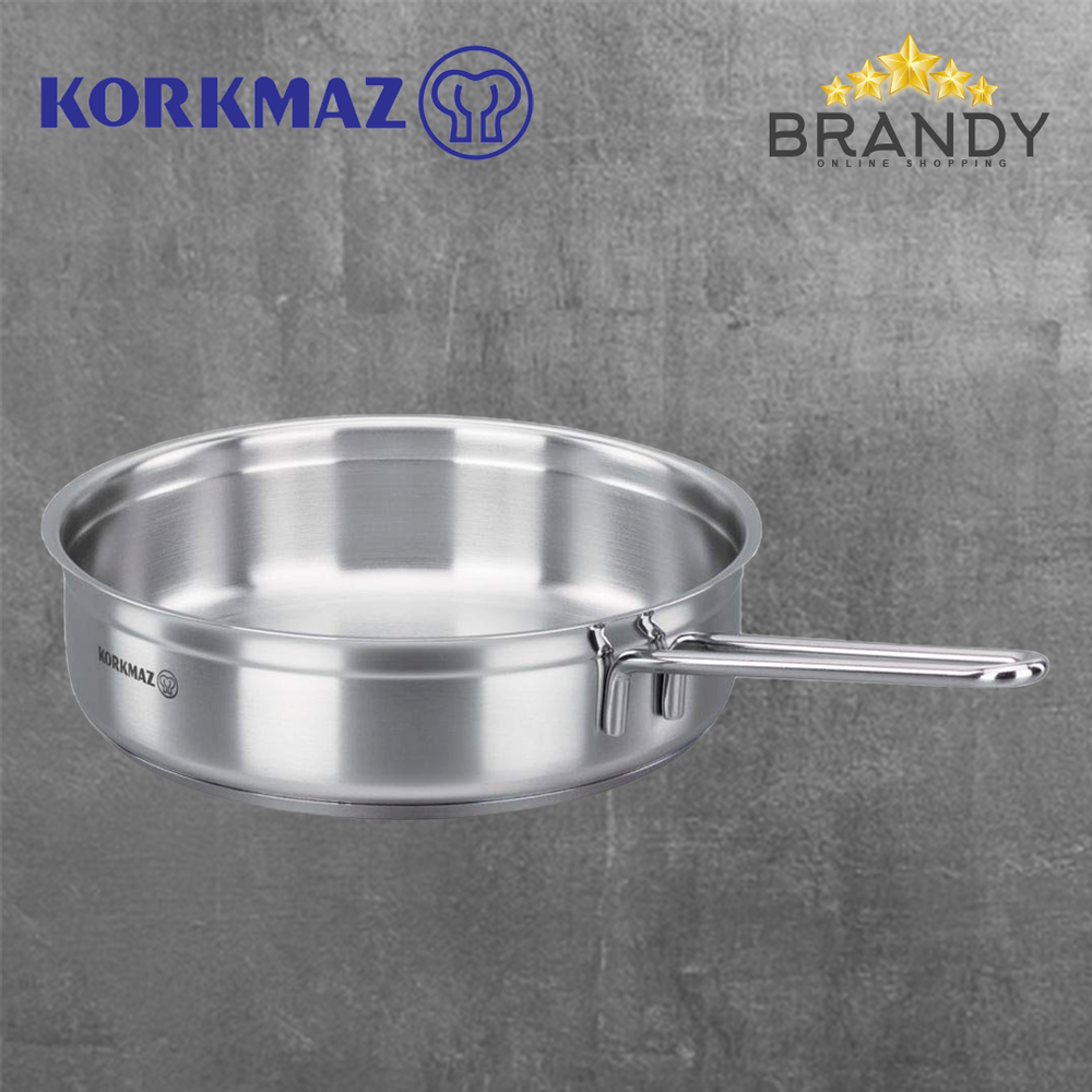 Alfa Frypans Stainless Steel, 18/10, 24cm & 26cm, Versatile Cookware