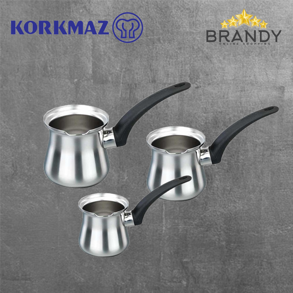 Orbit Set 3 Coffee Pots With Stand - Stainless Steel