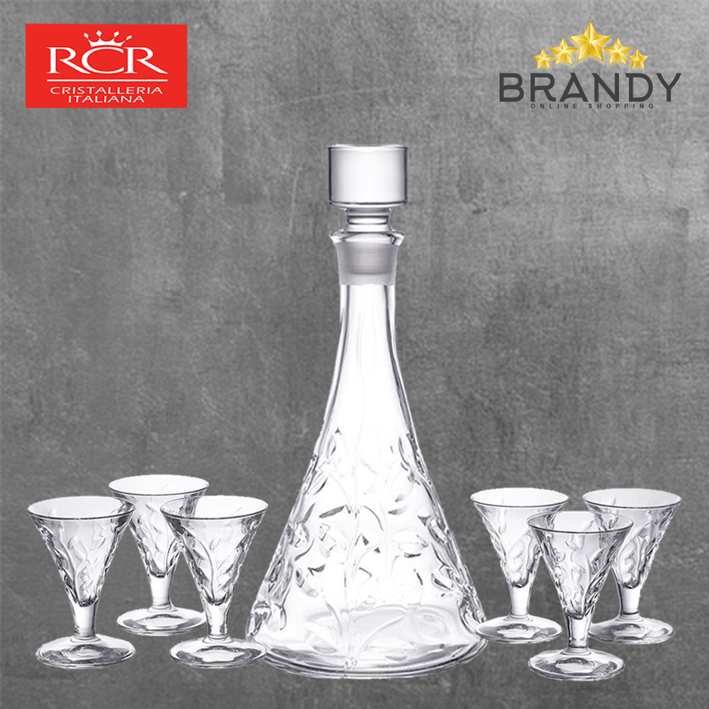 Laurus Liquor Set 7pcs Crystal Glass