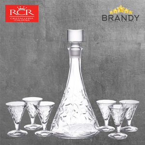 Laurus Liquor Set 7pcs Crystal Glass