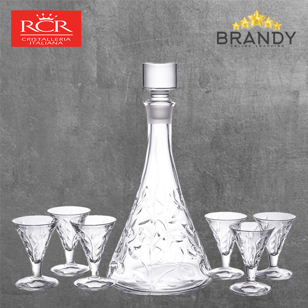 Laurus Liquor Set 7pcs Crystal Glass