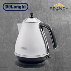 Icona Electric Kettle White KBO2001W Retro 1.7L Stainless Steel Cordless
