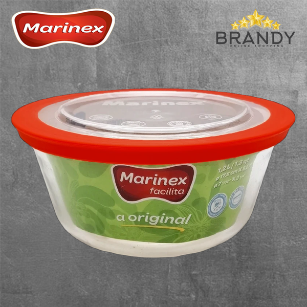 Set 3 Glass Bowls With Covers - Marinex