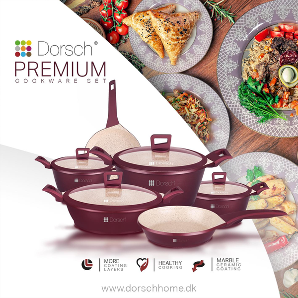 Premium Granite Cookware Set 9pcs